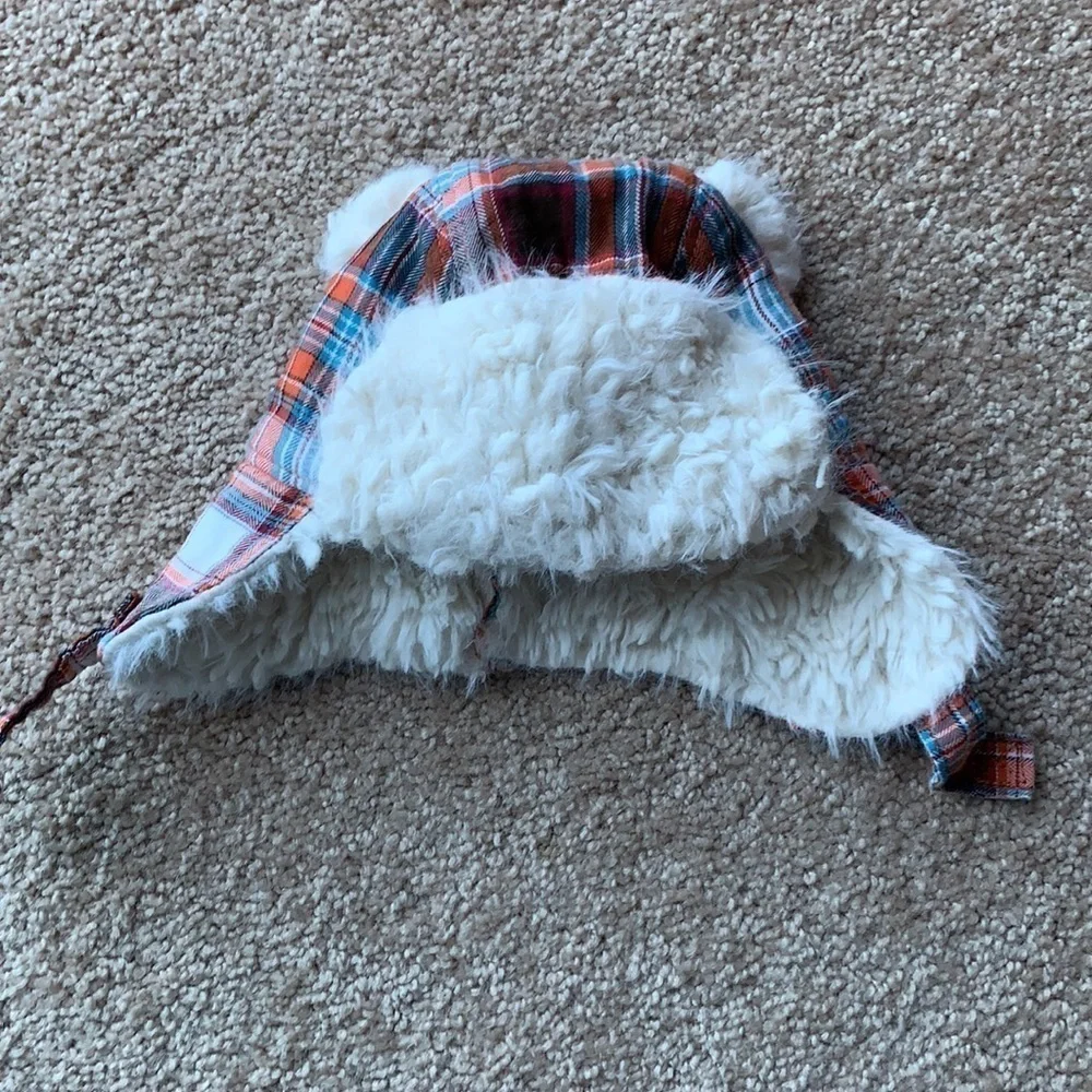 Old navy baby lumberjack plaid hat